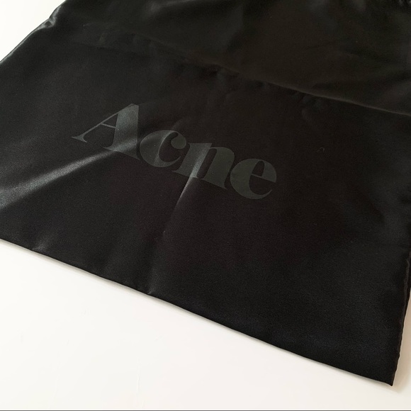 ACNE STUDIO | 1PC CANVAS DUST BAG BIG WITH DRAWSTRING ORIGINAL LOGO BLACK - Picture 5 of 7